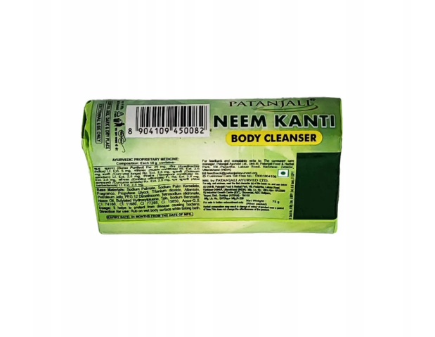 Мыло натуральное с Нимом (Neem Soap) 75 гр - Patanjali фото