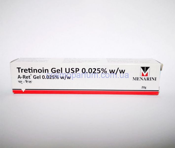 Третиноїн гель для проблемної шкіри A-Ret 0,025%, 20 г (Tretinoin Gel) 20 г - Menarini фото