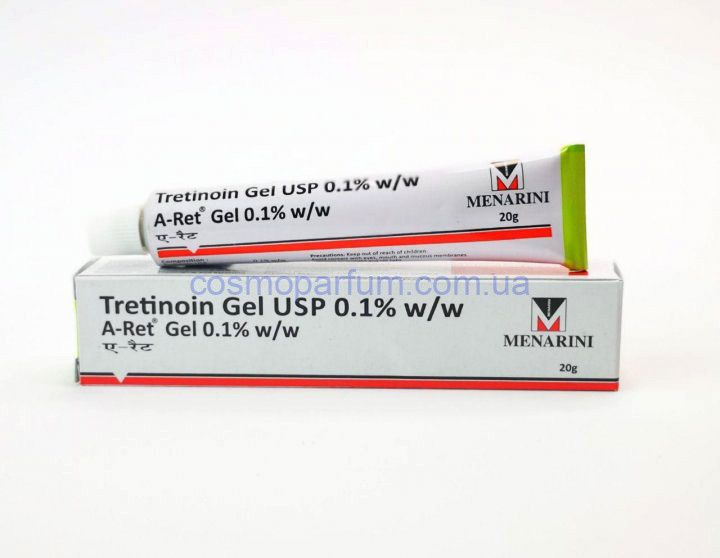 Третиноїн гель для проблемної шкіри A-Ret 0,1%, 20 г (Tretinoin Gel) 20 г - Menarini фото