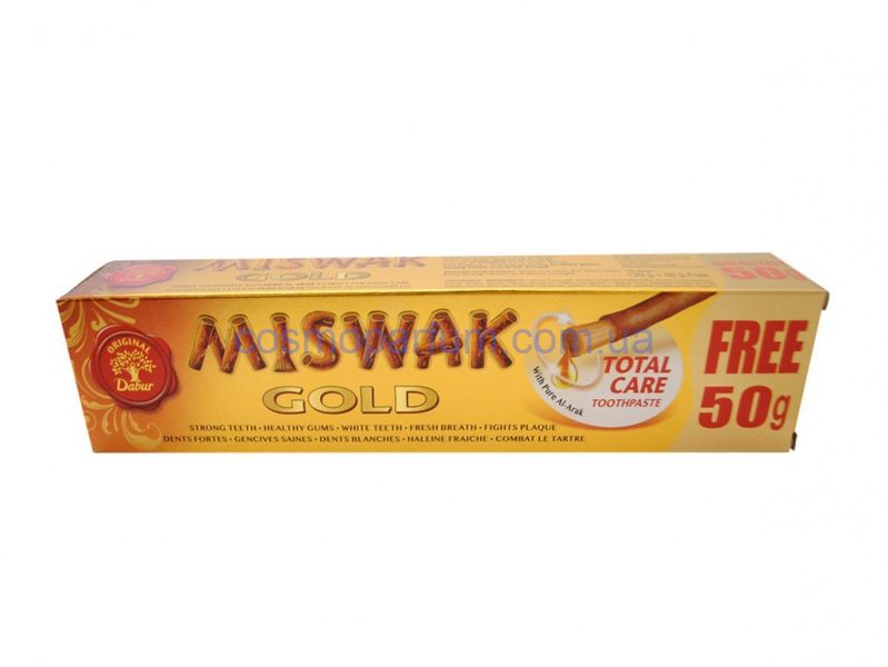 Зубная паста Мисвак Голд (Miswak Gold) 170 г - Дабур (Dabur) фото