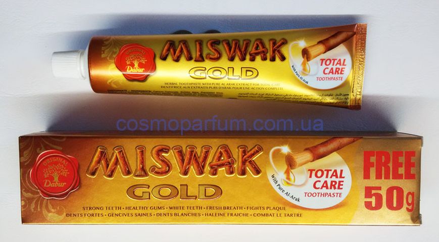 Зубная паста Мисвак Голд (Miswak Gold) 170 г - Дабур (Dabur) фото